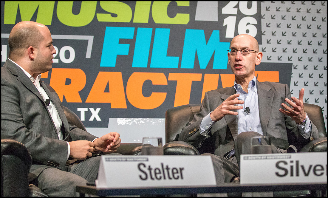 Adam Silver, Brian Stelter Adam Silver, Brian Stelter