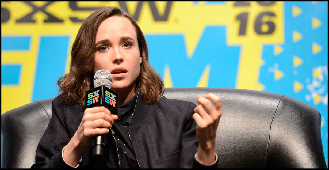 AUSTIN, TX - MARCH 12:  Actress Ellen Page speaks onstage at the Ellen Page Keynote during the 2016 SXSW Music, Film + Interactive Festival at Vimeo on March 12, 2016 in Austin, Texas.  (Photo by Robert A Tobiansky/Getty Images for SXSW) *** Local Caption *** Ellen Page AUSTIN, TX - MARCH 12:  Actress Ellen Page speaks onstage at the Ellen Page Keynote during the 2016 SXSW Music, Film + Interactive Festival at Vimeo on March 12, 2016 in Austin, Texas.  (Photo by Robert A Tobiansky/Getty Images for SXSW) *** Local Caption *** Ellen Page